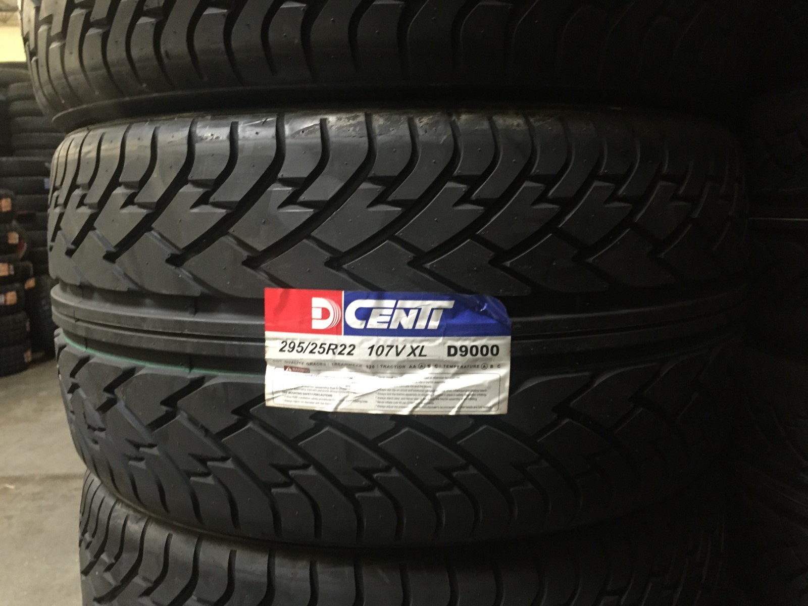 Dcenti D9000 295/25R22 97W Performance 4 New Tires 295 25 22 | eBay