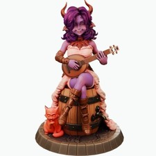 Tiefling Bard by Hold My Miniatures  D D  DnD  Pathfinder  Print on Demand