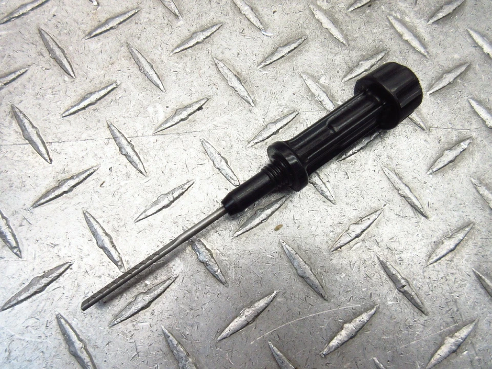 Yamaha YZFR6 R6 2001 01 02 OEM conjunto indicador de varilla de inmersión de fluido de aceite Foto 3 de 4