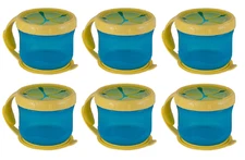 Playtex Twist n Click Snacker with Lid, Blue (6 Pack)