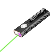 X3 Green Laser & 365nm UV light Flashlight 1050Lumen Rechargeable Magnet Torch 