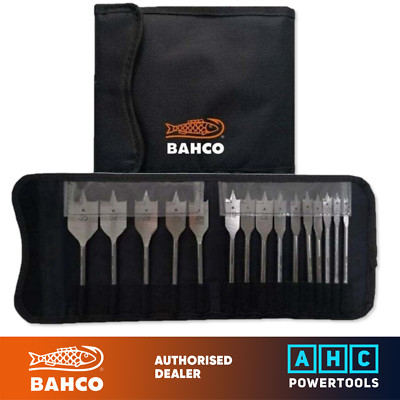 Bahco 9629 Serie flaches Bit-Set, 15 Stück in Aufbewahrungsmappe