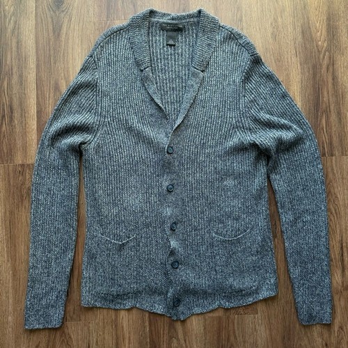 Bloomingdales Shawl Collar Cardigan Knit 100% Linen L - Picture 5 of 11