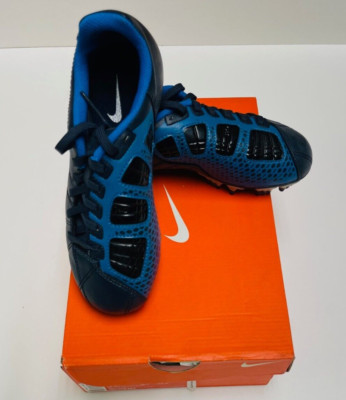 Nike Jr. Total90 Shoot III Kids FG Kids Soccer Shoes Black-Blue-Silver