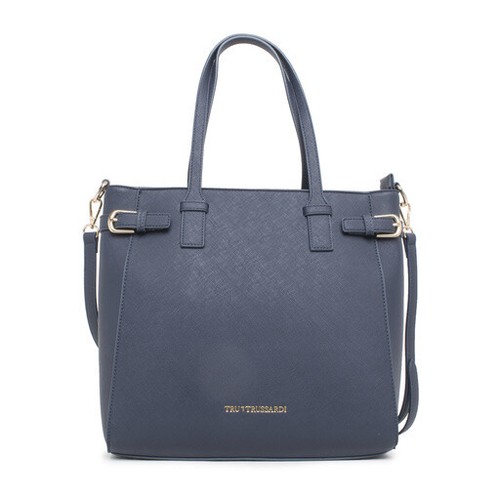 TRUSSARDI BORSA DONNA 76BTS16 PU STAMPA SAFFIANO COLORE BLU SC50% | eBay