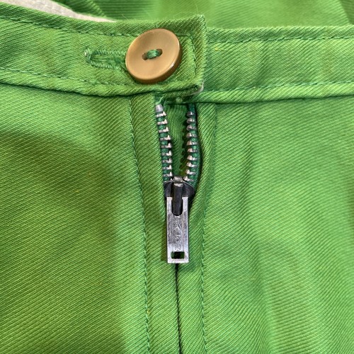 60s Green Cigarette Pants Women’s High Waist Green Talon ZIP Side FORM PANTS - Picture 6 of 9