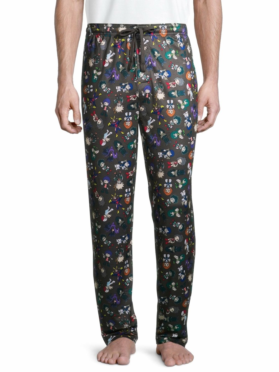 NWT Mens My Hero Academia Pajama Pants Lounge Sleep Anime S M L XL 2XL  LICENSED