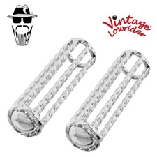 Vintage Lowrider Twisted Chrome Handlebar Bike Grips Cruiser Custom Bicycle