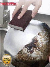 4pcs Emery Sponge Scrubbers – Rust Remover for Pots & Kitchen Cleaning - NEW