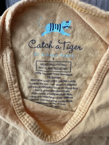 Kickee Pants Yellow Pj Top Size 6 - Picture 2 of 3