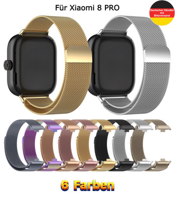Xiaomi Mi Band 8 PRO Magnet Milanaise Armband Mesh Ersatzband Smart Watch Uhr