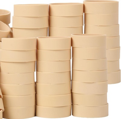 Rubber Bands Size#82 Beige 65 Pieces Heavy Duty Wide Strong Elastic 