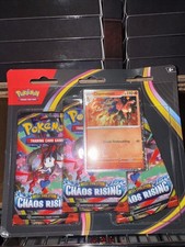 Pokemon Chaos Rising 3 Pack Blister Charmeleon Promo W/ Swirl  3 Floette Packs 