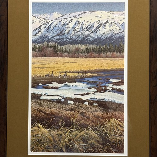 "Spring Signs" Niebrugge Signed Limited Edition Print 42/600 Framed Nature Art