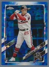 2021 Topps Chrome Update Andrew Vaughn Sapphire Rookie Card #US312 Brewers
