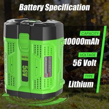 NEW 56V 10Ah For EGO 56V BA4200T BA1400 BA5600T BA2240 BA2800T Lithium Battery