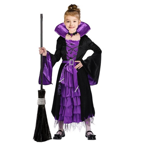 Halloween Witch Costume Fairytale Witch Deluxe Set Fancy Party Dress Up for G...