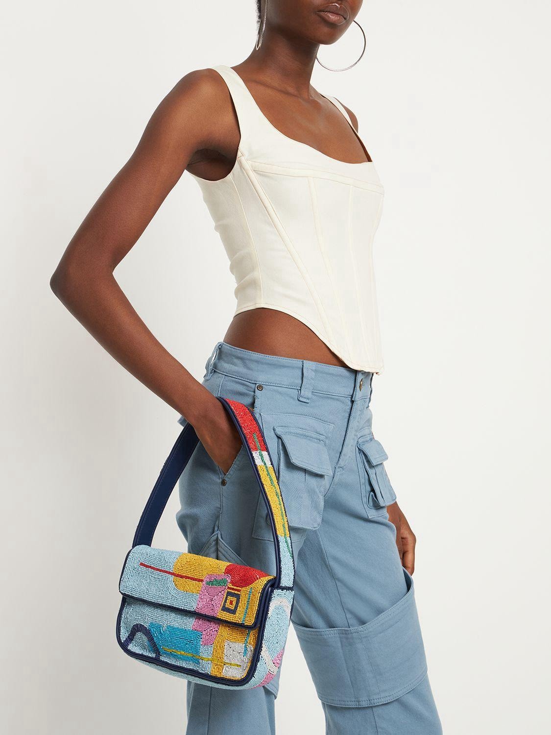 STAUD BEADED TOMMY BAG NWT — image 9