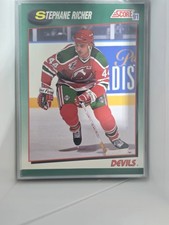 1991 Score Stephane Richer #31T New Jersey Devils Hockey Card Vintage