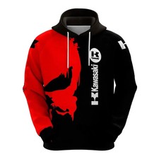 Felpa con cappuccio uomo primavera stampa 3D Moto GP