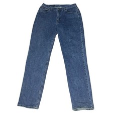 Riders By Lee Size 12 Vintage Denim Jeans Women's High Waisted Straight Blue
