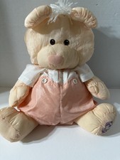 1986 Fisher Price Vintage PUFFALUMP Orange Peach Bear Cub Outfit 17"