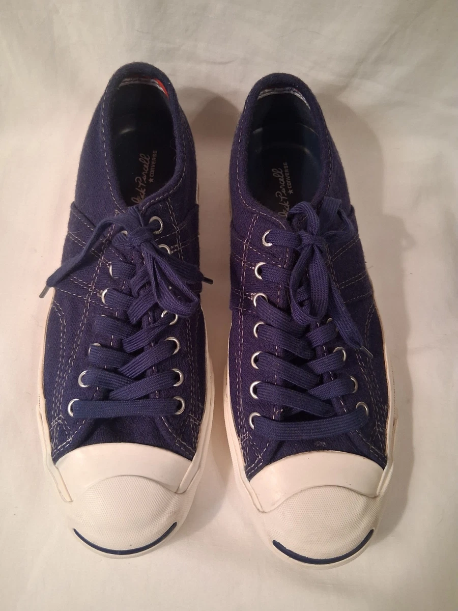 Converse Jack Purcell niedrig marineblau Wollfilz Prem herausnehmbare Innensohle Herren Gr. 8,5