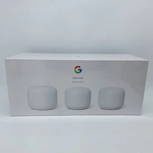 Google Nest Mesh WiFi Router 3-Pack (1 Router & 2 Extenders) Brand New Sealed