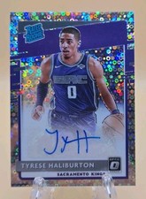 2020-21 Panini Donruss Optic Fast Break Auto Tyrese Haliburton #162 Kings