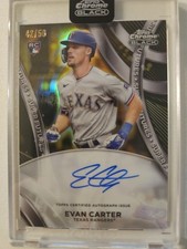 🔥 2024 Topps Chrome Black Gold Super Future Auto /50 SFA-EC Evan Carter RC Mint
