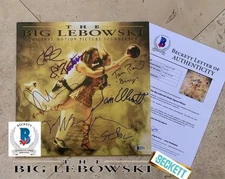 JEFF BRIDGES SIGNED THE BIG LEBOWSKI SIGNED CAST BIG LEBOWSKI ALBUM  BAS COA (C