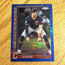 2025 Topps Chrome - Nolan Jones #32 Blue Logofractor/150