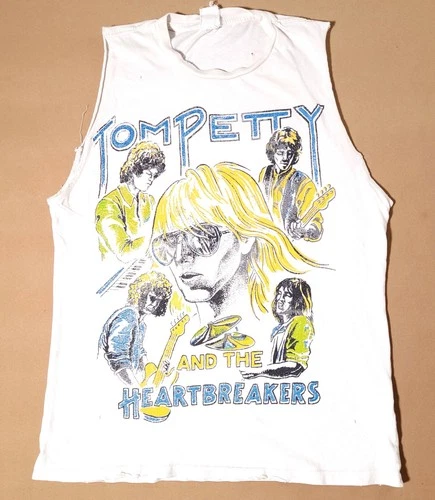 MadeWorn Tom Petty & The Heatbreakers Distressed Tank T-Shir Vintage vintage concert t-shirt, vintage, size S, single stitch, B+ condition