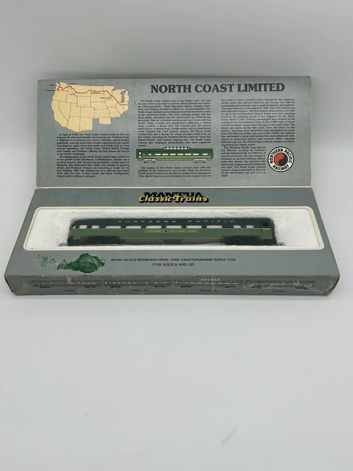 Ho Scale Mantua Classic Trains 226-04 Observation Car Northern Pacific - Image 4 of 4