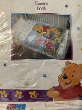 Vintage Disney Winnie the Pooh Piglet Honey Pot Fleece Baby Blanket New