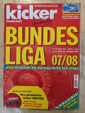 kicker Sonderheft Bundesliga 2007/08 – Guter Zustand inkl. Stecktabelle