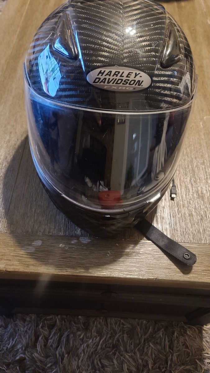 Harley Davidson Carbon Fiber FXRG Full Face Helmet Black