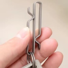 Titanium Belt Loop Key Chain Carabiner Clip Ring Heavy Duty EDC Multi-Function
