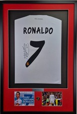 Cristiano Ronaldo framed shirt 2013 - 2014 hand-signed with COA Free shipping