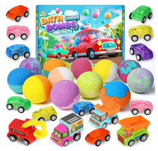 Bath Bombs for Kids with Toys Inside, Kids Bath Bombs for Boys Girls, 9-Piece...