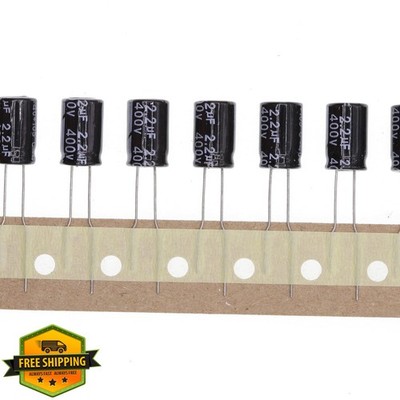 HUABAN 50pc 400V 2.2UF Aluminum Electrolytic Capacitor