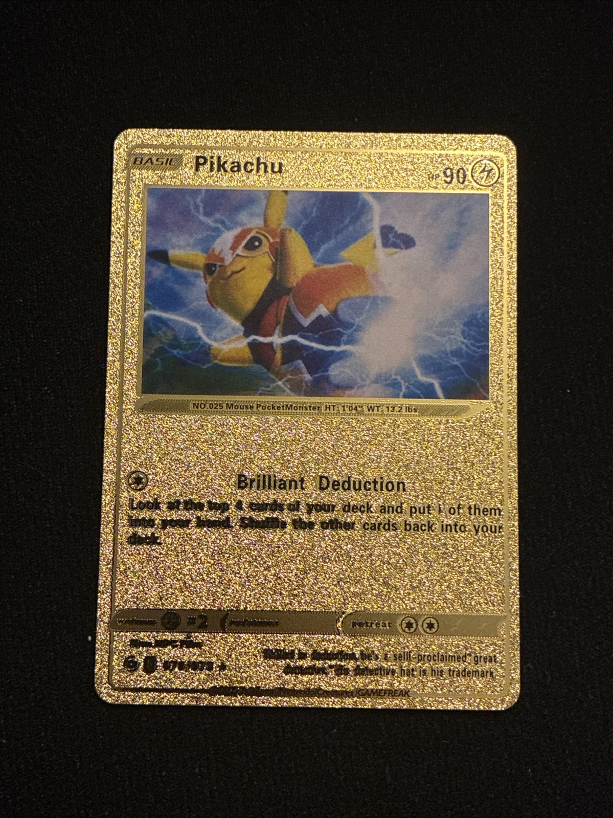 Pikachu 076/073 Fan Art Costume Pikachu Pokémon Card