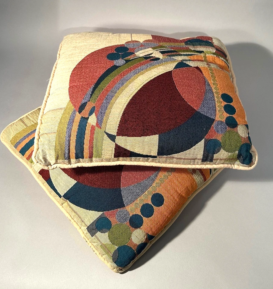 RARE Frank Lloyd Wright Designed Throw Pillows—March Balloons NICE! - Image 3 of 4