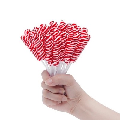 Strawberry Flavor Twisty Lollipop Candy Individually Wrapped 30 Packs AM