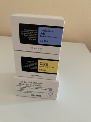 Collagen Eyes Patch 60 Plz  COSRX Snail 92 Cream 3.52 Oz Hyaluronic Acid Cream