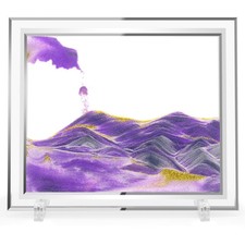 Moving Sand Art Picture, Dynamic Sand Picture, Golden Desktop Sand Art for Ho...