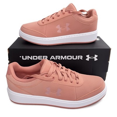 Under Armour W ST Court Suede Pink/White Sneakers Women's Size 9 Comfort Deluxe