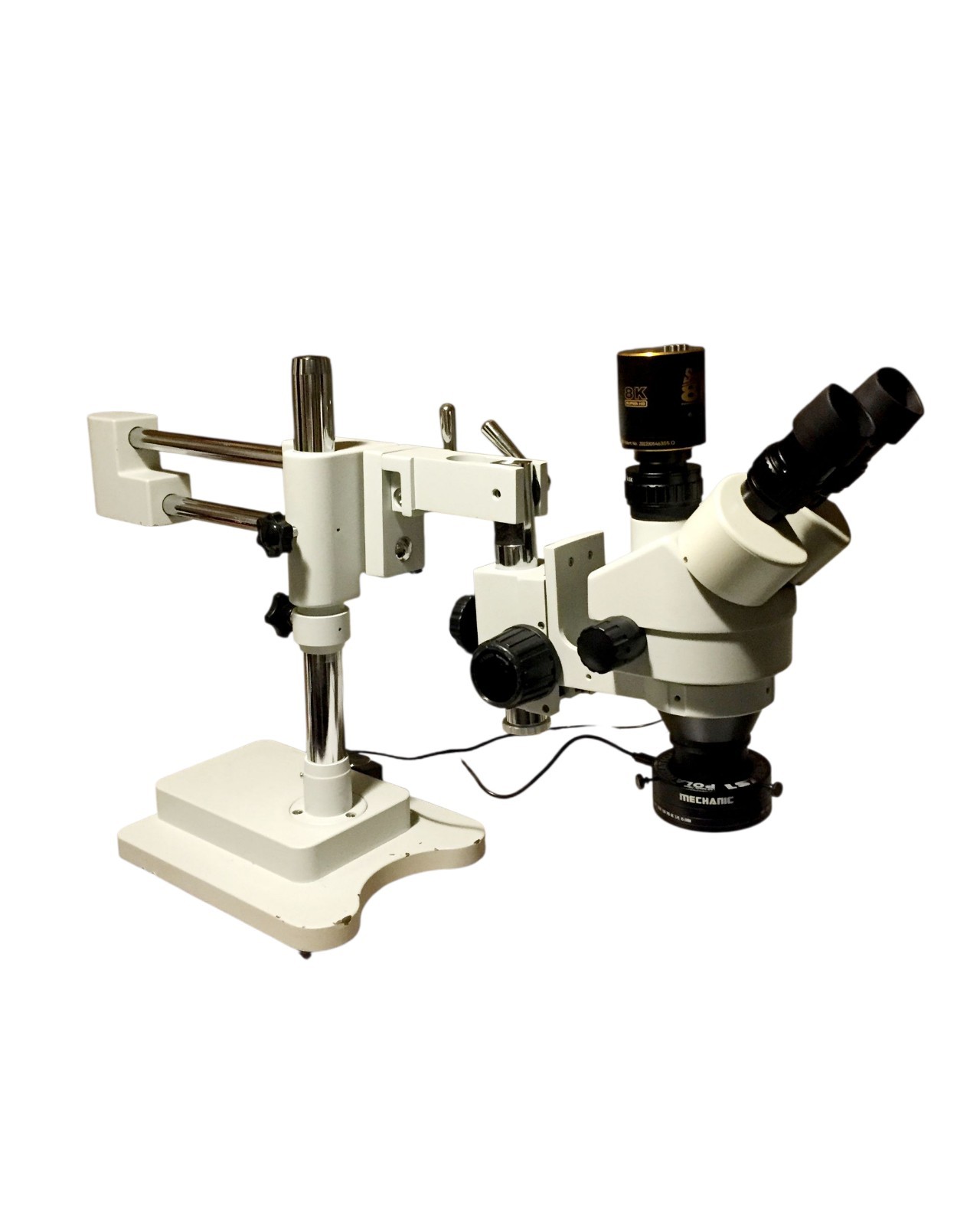 Amscope Trinocular Boom Stereo Zoom Microscope Polorizing Ri