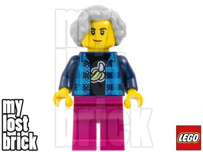 LEGO First LEGO League- Man Minifigure Wavy Hair from 45823 (fst043) SELECT PART