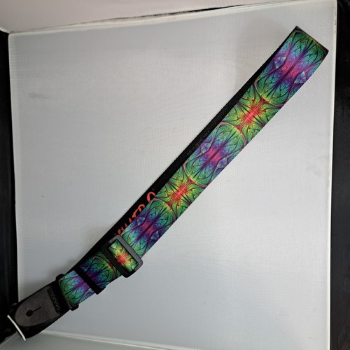 Guitar Stap by Killer-Q psychedelic pattern Alien Skin 2 inch New Condition! - 第 5/6 張圖片